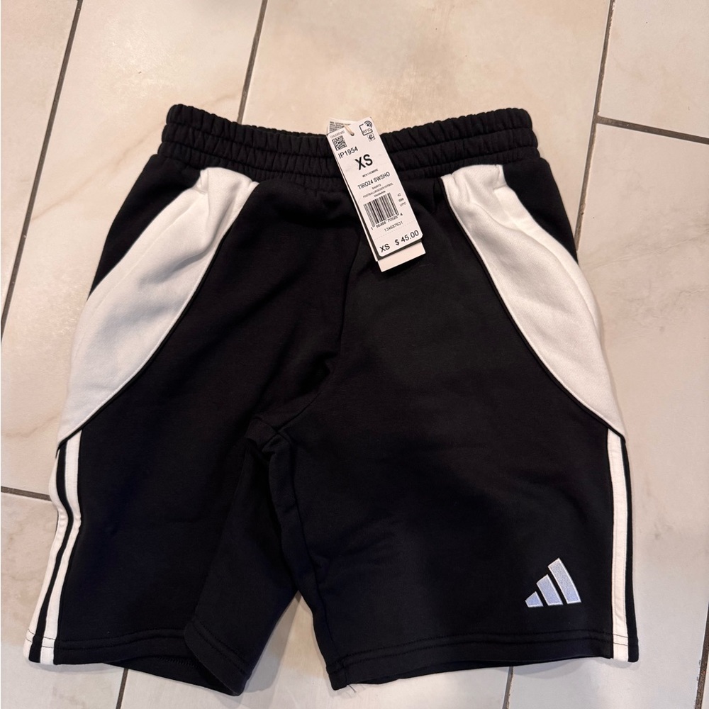 Adidas Black and White Athletic Shorts